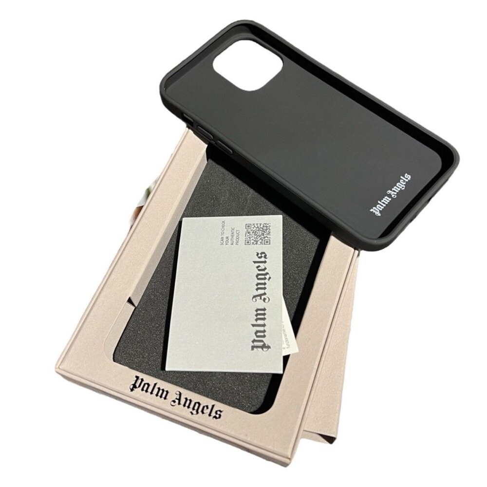 Palm Angels Black Logo iPhone 12 12 Pro Case - Picture 2 of 6